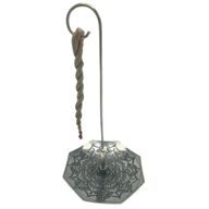Set d'Encens en Corde & Porte-Encens en Métal Argenté - Mandala