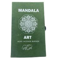 Set d'Encens en Corde & Porte-Encens en Métal Argenté - Mandala