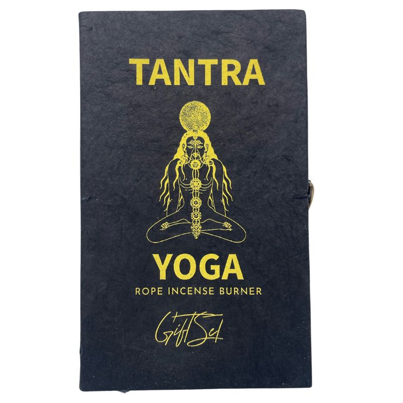 Set d'Encens en Corde & Porte-Encens en Métal Argenté - Sept Chakras
