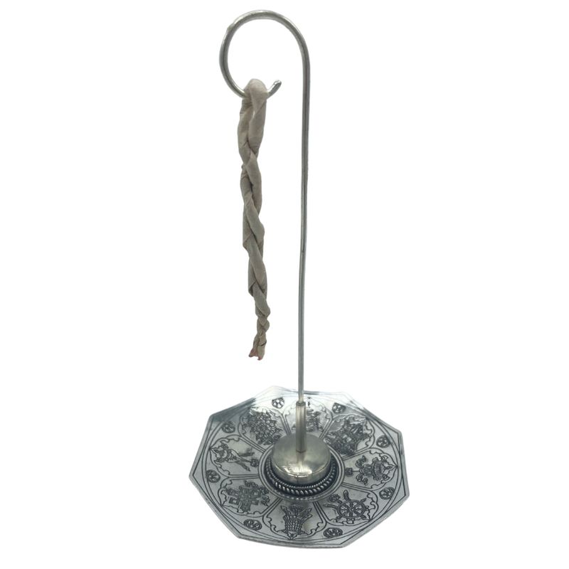 Set d'Encens en Corde & Porte-Encens en Métal Argenté - Astamangal