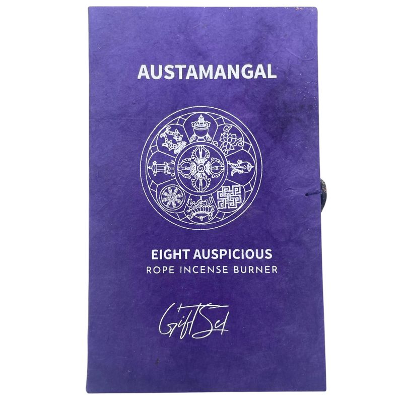 Set d'Encens en Corde & Porte-Encens en Métal Argenté - Astamangal