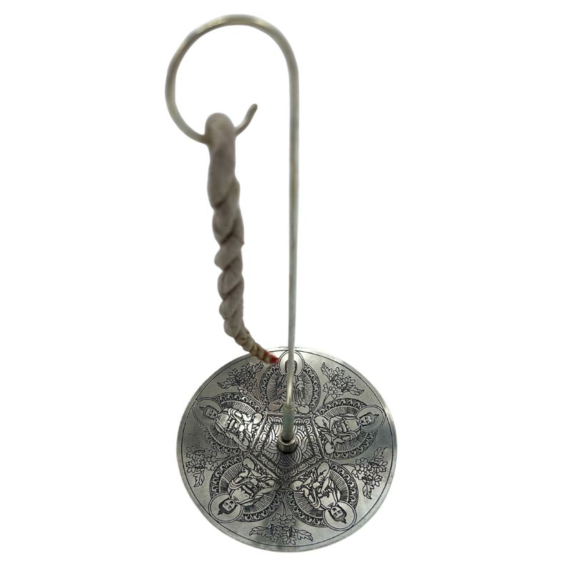 Set d'Encens en Corde & Porte-Encens en Métal Argenté - Pancha Bouddha