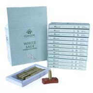 Pack de 15 Briques d'Encens Naturel & Brûleur - Sauge Blanche