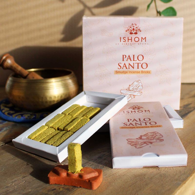 Pack de 15 Briques d'Encens Naturel & Brûleur - Palo Santo