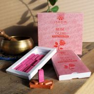 Pack de 15 Briques d'Encens Naturel & Brûleur - Bois de Rose