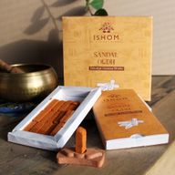 Pack de 15 Briques d'Encens Naturel & Brûleur -Bois de Santal