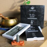 Pack de 15 Briques d'Encens Naturel & Brûleur - Bois Noir