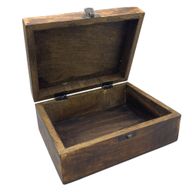 Grande Boîte en Bois Recouverte de Céramique - 20x15x7,5cm - Rouge