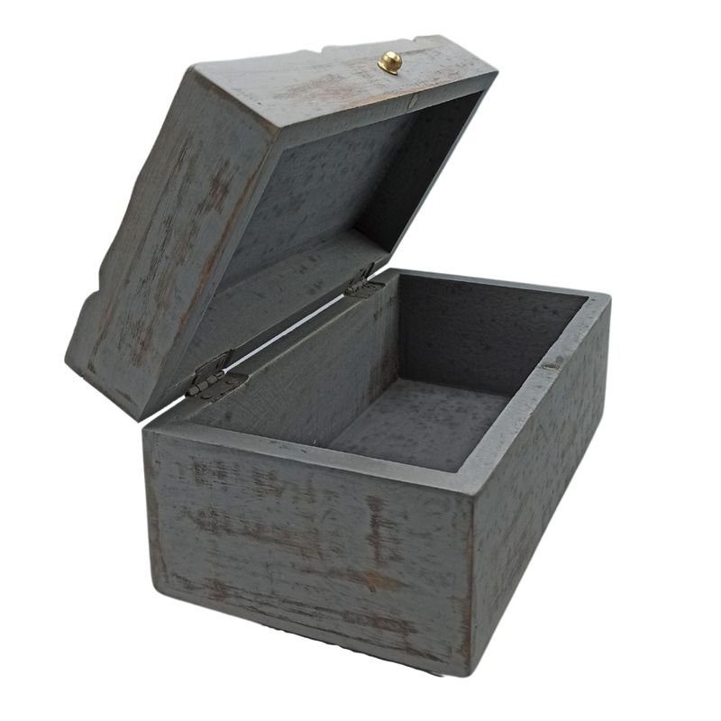 Vintage Deco - Boîte Multi-fonctions - 22x12x10cm - Etoile Grise