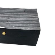 Vintage Deco - Boîte Multi-fonctions - 22x12x10cm - Tourbillons Noirs