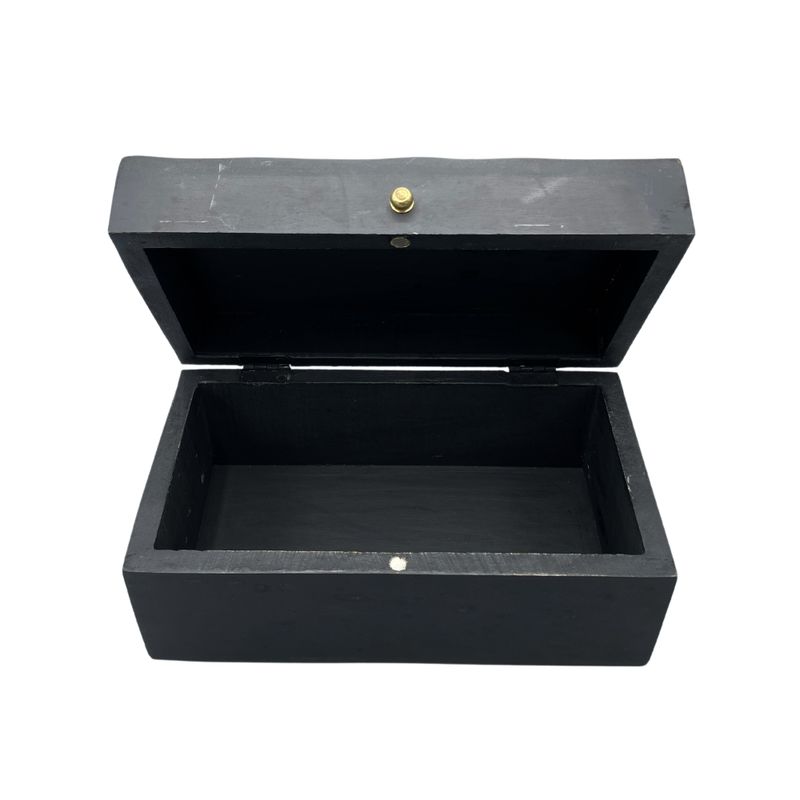 Vintage Deco - Boîte Multi-fonctions - 22x12x10cm - Tourbillons Noirs