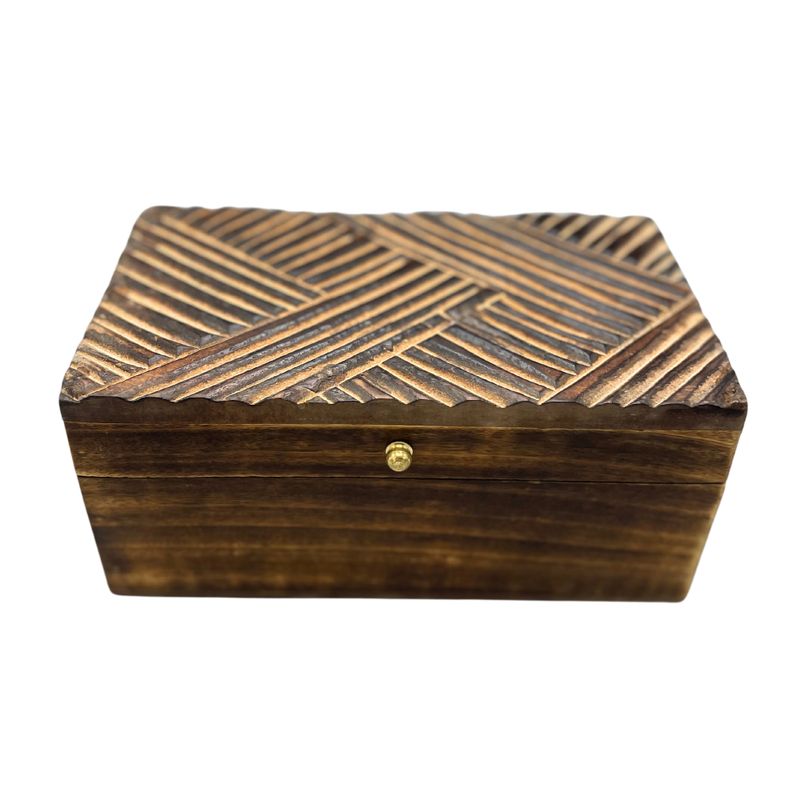 Vintage Deco - Boîte Multi-fonctions - 22x12x10cm - Lignes Antiques