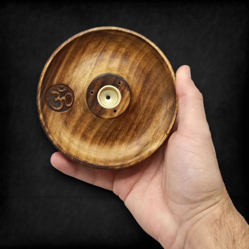 Brûleur Disque pour Bâtonnets & Cônes d'Encens - Om