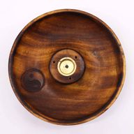 Brûleur Disque pour Bâtonnets & Cônes d'Encens - Ying & Yang