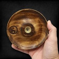 Brûleur Disque pour Bâtonnets & Cônes d'Encens - Ying & Yang