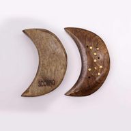 Set de Brûleurs d'Encens Gravés et en Laiton - Lune