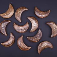 Set de Brûleurs d'Encens Gravés et en Laiton - Lune