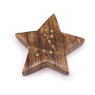 Set de Brûleurs d'Encens Gravés et en Laiton en Forme de Signe du Zodiaque - Star