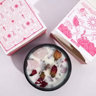 Bougie Magique en Cristal avec Fleurs et Gemmes de Hop Hare - Les Amoureux