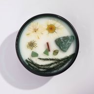 Bougie Magique en Cristal avec Fleurs et Gemmes de Hop Hare - Le Magicien
