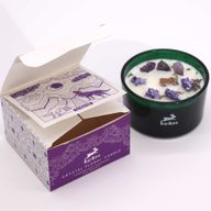 Bougie Magique en Cristal avec Fleurs et Gemmes de Hop Hare - La Lune