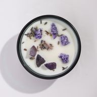 Bougie Magique en Cristal avec Fleurs et Gemmes de Hop Hare - La Lune