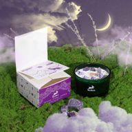 Bougie Magique en Cristal avec Fleurs et Gemmes de Hop Hare - La Lune