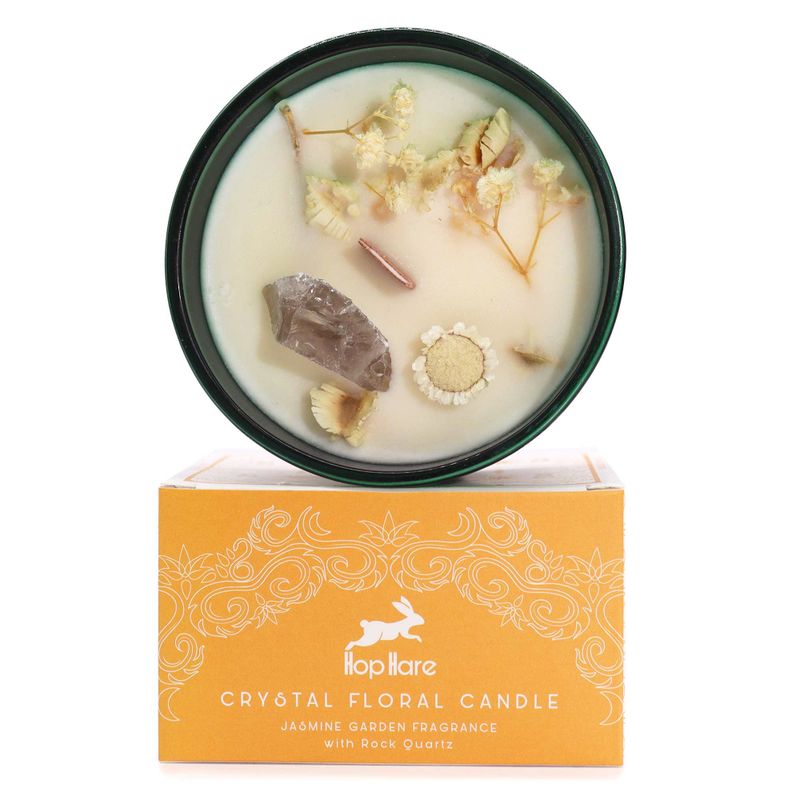 Bougie Magique en Cristal avec Fleurs et Gemmes de Hop Hare - Le Lion