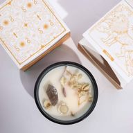 Bougie Magique en Cristal avec Fleurs et Gemmes de Hop Hare - Le Lion