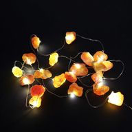 Lumières d'Enchantement en Pierres Précieuses - Jade Orange