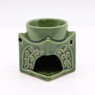 Brûleur de Bouddha Carré - Jade Foncé