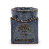 Brûleur de Bouddha Carré - Bleu Rustique