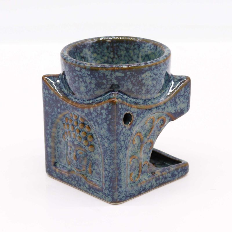 Brûleur de Bouddha Carré - Bleu Rustique