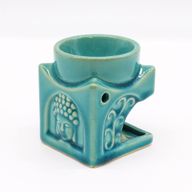Brûleur de Bouddha Carré - Turquoise Doux