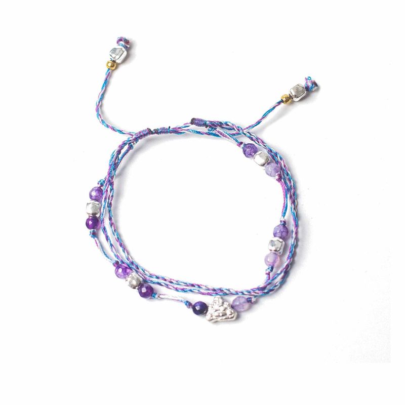 Bracelet de Cordes de Temple - Protection & Fortune