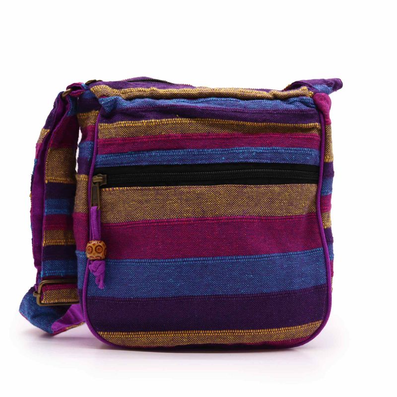 Sac à Bandoulière Népal Lrg (sangle réglable) - Fleurs sauvages