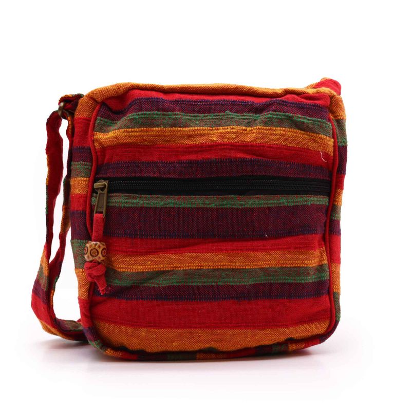 Sac à Bandoulière Népal Lrg (sangle réglable) - Rouges du Coucher du Soleil