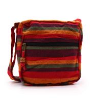 Sac à Bandoulière Népal Lrg (sangle réglable) - Rouges du Coucher du Soleil