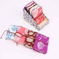 Carnets Assortis à Imprimé Floral, Reliés en Coton, 7 x 10 cm (pack de présentation)