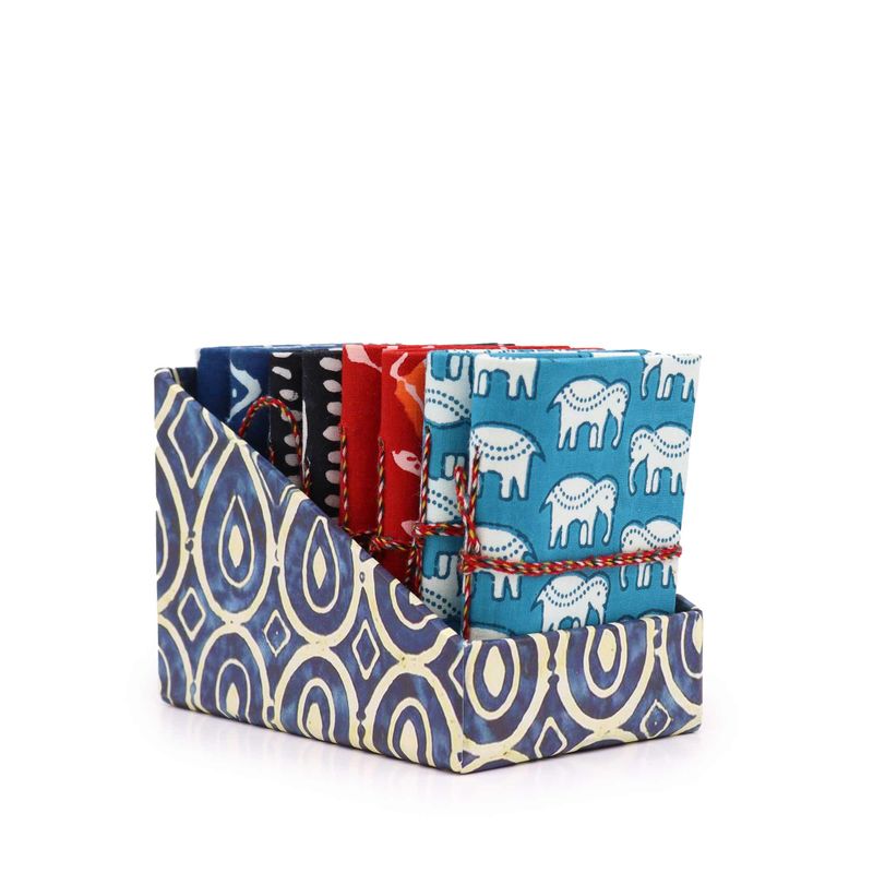 Blocs-notes Assortis Reliés en Coton Impression en Bloc 7x10cm (pack de présentation)