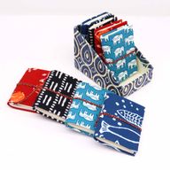Blocs-notes Assortis Reliés en Coton Impression en Bloc 7x10cm (pack de présentation)