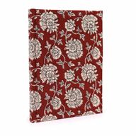 Carnets Reliés en Coton 20x15cm - 96 pages - Bordeaux Floral
