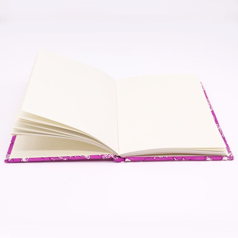 Carnets Reliés en Coton 20x15cm - 96 pages -Fuchsia Antique
