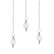 Pendule en Pierres Précieuses à Facettes - Quartz Rocheux