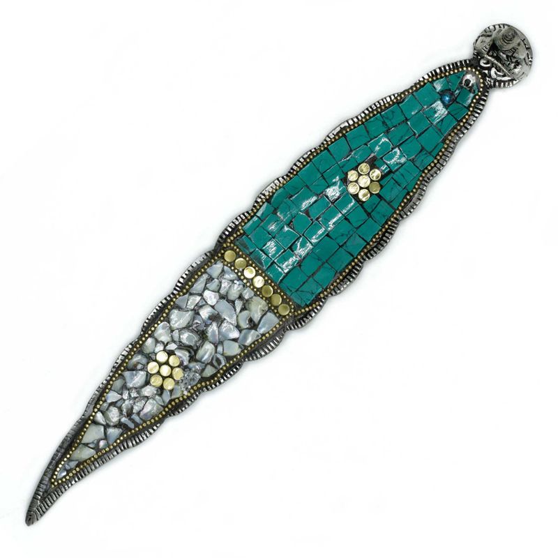 Porte-encens Tibétain Bouddha à Longue Feuille