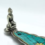 Porte-encens Tibétain Bouddha à Longue Feuille