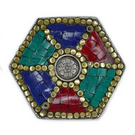 Porte-Encens & Cônes Tibétain Plaque Hexagonale
