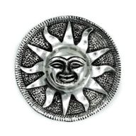Porte-Encens Soleil en Aluminium Poli 9m