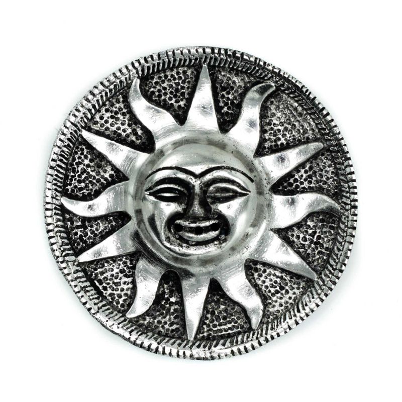 Porte-Encens Soleil en Aluminium Poli 9m