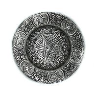 Porte-Encens Pentagone en Aluminium Poli 11.5cm